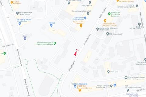 Бэклайт B в Харькове, 3,1х2,2  Космічна вул., 11 схема