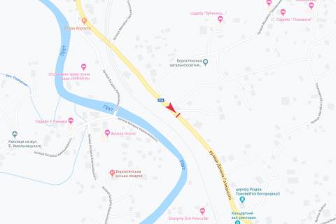 Билборд B в Ворохте, 3х6  вул Данила Галицького схема