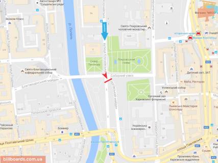 Скролер, Скрол A у Запоріжжі Клочковская ул. - Соборный спуск, в центр - 165690 схема