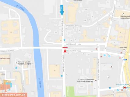 Скроллер A в Запорожье Клочковская ул. -  Бурсацкий спуск, из центра - 165696 схема