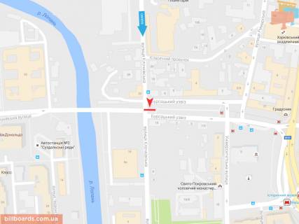 Скроллер B в Запорожье Клочковская ул. -  Бурсацкий спуск, в центр - 165699 схема