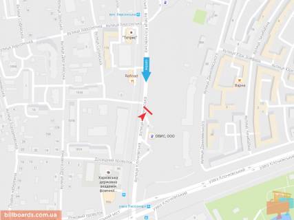 Скроллер A в Запорожье Клочковская ул, 98а, из центра - 165744 схема