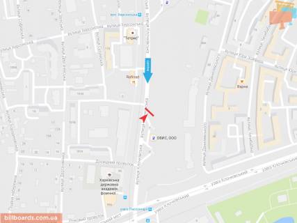 Скроллер A в Запорожье Клочковская ул, 98а, из центра - 165743 схема