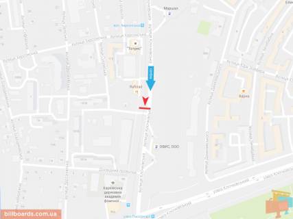 Призма A в Запорожье Клочковская ул. - Дергачевский пер., в центр   ( VIP ) - 165747 схема