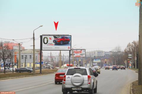 Билборд B в Запорожье Клочковская ул. - Лопанская ул., из центра   ( VIP ) фото 1