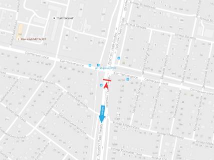 Призма A в Харькове, 3х6  просп. Льва Ландау (50-річчя СРСР), 124/60 + Салтівське шосе, в центр - 472025 схема
