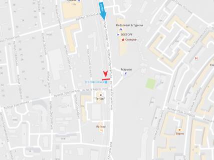 Билборд A в Харькове, 1,24х1,84  Клочківська вул. - Херсонська вул. (зупинка вул. Херсонська ) схема