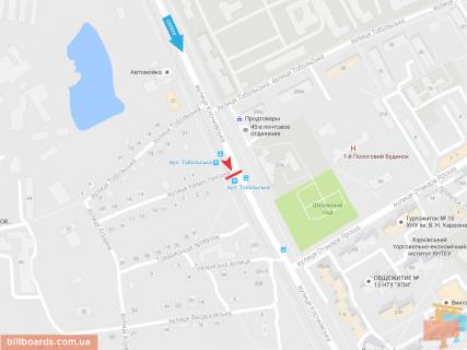 Призма A в Запорожье Клочковская ул. - Казахстанская ул. в центр - 165839 схема