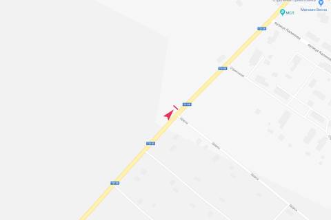 Білборд, Бігборд (Борд)  B у Кегичивці, 3х6  в'їзд у місто з боку п.Андріївка схема