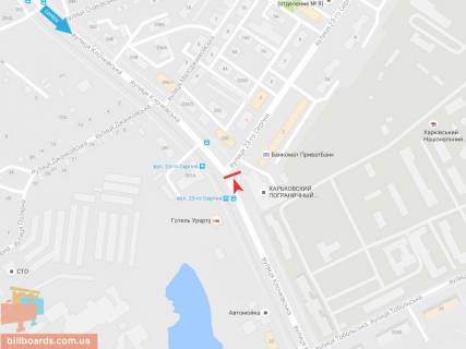 Скроллер A в Запорожье Клочковская ул. - 23 августа ул., из центра - 165850 схема