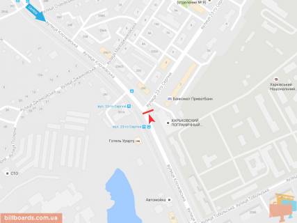 Скроллер A в Запорожье Клочковская ул. - 23 августа ул., из центра - 165851 схема