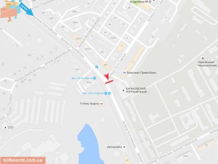 Скроллер B в Запорожье Клочковская ул. - 23 августа ул., в центр - 165853 схема