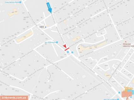 Призма A в Запорожье Клочковская ул., 283б в центр - 165869 схема