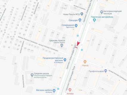 Призма A в Днепр (Днепропетровск), 3x6  Олександра Поля (Кірова) пр., 84 - 617495 схема