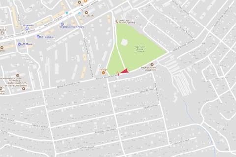 Билборд A в Днепр (Днепропетровск), 3x6  Високовольтна ст. - парк Володі Дубініна, напрямок на Зап. шосе схема