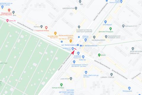 Билборд A в Харькове, 3х6  Валентинівська вул. - Тракторобудівників просп., 130/1 схема