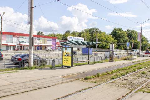 Билборд B в Харькове, 1,24х1,84  Академіка Павлова вул., 165-В (зупинка ст. м. Академіка Барабашова), в центр фото 1