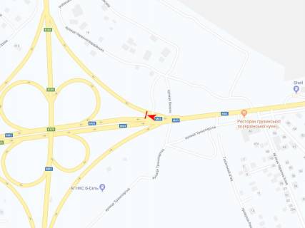 Билборд A в Песочине, 3х6  Полтавський шлях вул. -  Окружна, з центру схема