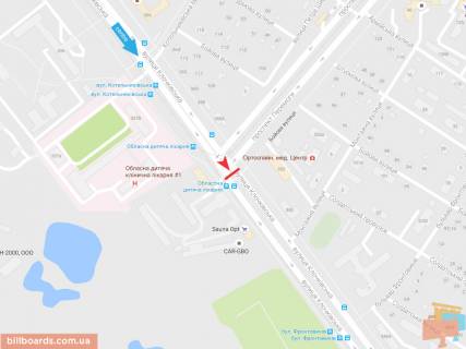 Призма A в Запорожье Клочковская ул. - Победы пр. в центр - 165926 схема