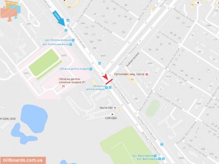 Призма A в Запорожье Клочковская ул. - Победы пр. в центр  - 165925 схема