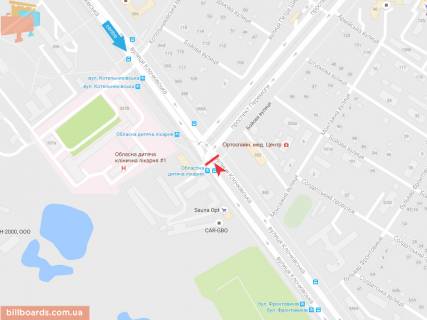 Призма B в Запорожье Клочковская ул. - Победы пр. из центра - 165928 схема