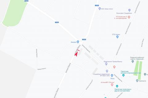 Білборд, Бігборд (Борд)  A у Нижніх Сірогозах, 3х6  вул Щорса схема