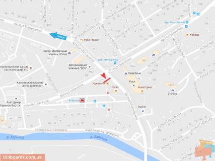 Prismatron, Prism A in Zaporizhzhya Moiseevskaa st. - Sevcenko st., iz centra   ( VIP ) - 54357 scheme