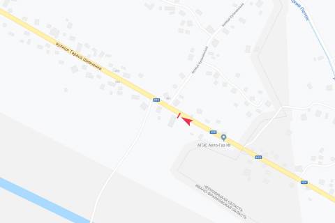 Билборд B в Снятыне, 3х6  вул Шевченка схема