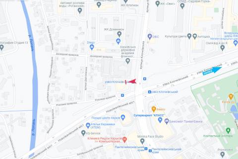 Видеоборд A в Харькове, 5,76х11,52  Клочковська вул., 99-А, БЦ "Панорама", до центру (Супермаркети "КЛАСС", "Рост", магазин МДК, автосалон "Порше") *вертикальний - 499509 схема