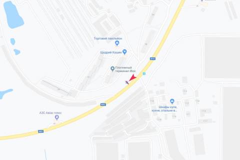 Билборд A в Харькове, 1,24х1,84  Мереф'янське шосе, 30 (зупинка Мереф'янське шосе), з центру схема