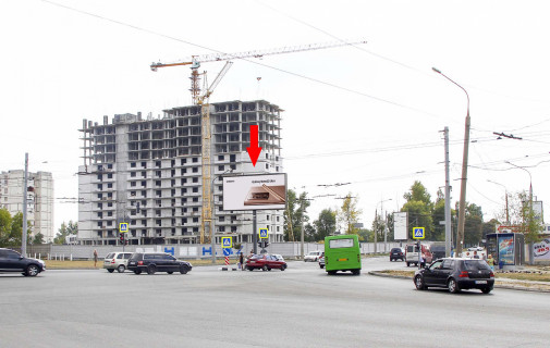 Білборд, Бігборд (Борд)  B у Харкові, 3х6  просп. Льва Ландау (50-річчя СРСР) + просп. Ювілейний (П'ятдесятиріччя ВЛКСМ ), з центру Фото 1
