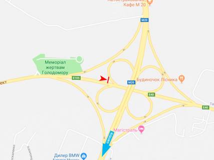 Билборд B в Днепр (Днепропетровск), 3х6  Академіка Курчатова пр-т - Лозовеньківський пр-т (7) схема