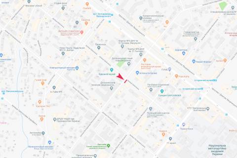 Бэклайт A в Днепр (Днепропетровск), 2.3x3.14  Шевченка – Володимира Моссаковського (Клари Цеткін) ст., 1 схема