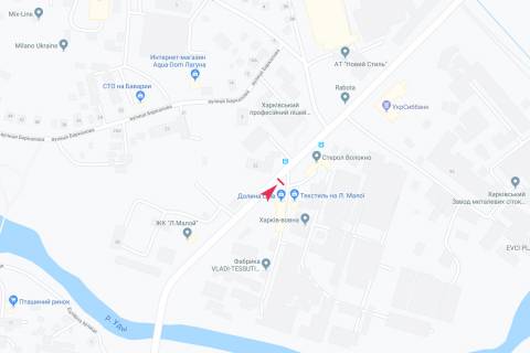 Билборд A в Харькове, 3х6  просп. Любові Малої (Постишева) - Григорівське шосе (Комсомольське шосе) , в центр схема
