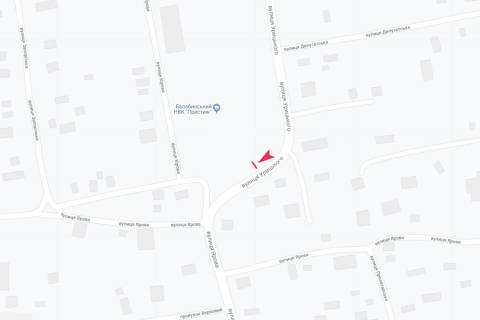 Билборд A в Балабино, 3х6  вул Урицького схема