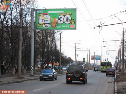 Білборд, Бігборд (Борд)  B у Запоріжжі Петра Григоренка пр-т, 10, в центр Фото 1