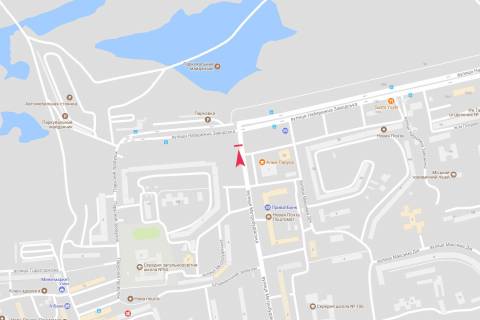 Билборд B в Днепр (Днепропетровск), 3x6  Метробудівська .- Набережна Заводська схема