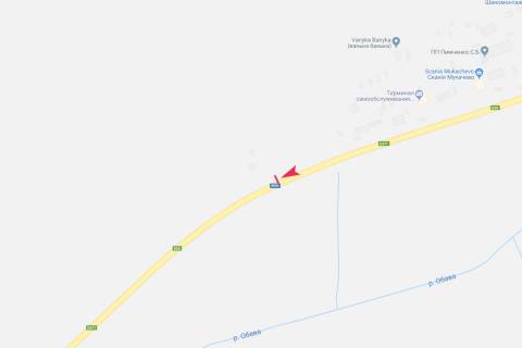 Билборд A в Кольчино, 3х6  поворот з траси схема