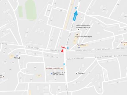 Билборд B в Харькове, 3х6  Петра Григоренка пр-т, 12, в центр схема