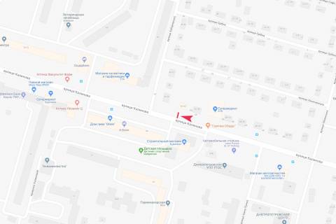 Билборд A в Днепр (Днепропетровск), 3x6  Калинова ., 60 (Магазин "АТБ") схема