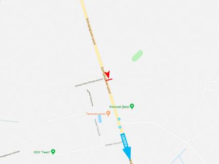 Билборд B в Харькове, 3х6  Харківське (Білгородське) шосе - Нова Помірчанська вул., в центр схема