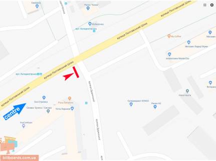 Скроллер A в Запорожье Полтавский Шлях ул. - Дудинской ул., в центр - 166047 схема