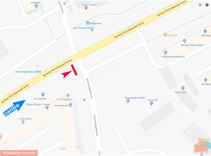 Скроллер A в Запорожье Полтавский Шлях ул. - Дудинской ул., в центр - 166049 схема