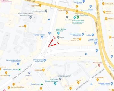 Видеоборд A в Киеве Велика Васильківська вул. (Червоноармійська)., 5(БЦ Арена Сіті), 2 екрана - 497093 схема