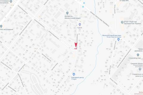 Бэклайт A в Днепр (Днепропетровск), 2.3x3.14  Ісполкомівська вул., поворот на Бородинську вул. схема