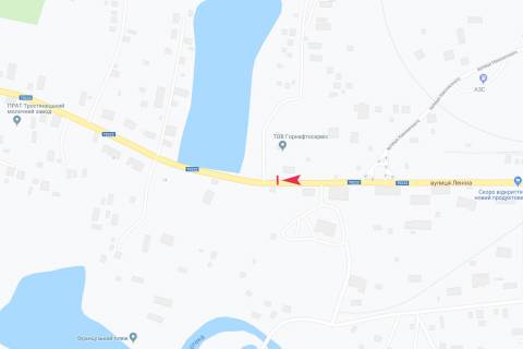 Білборд, Бігборд (Борд)   у Тростянці в'їзд в місто схема