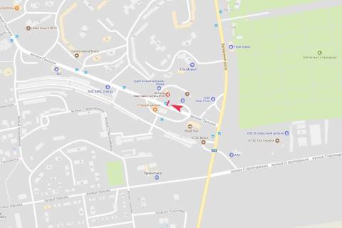 Билборд A в Днепр (Днепропетровск), 3x6  Панікахи вул., ж/м Тополя-3, глухий кут маршруток схема