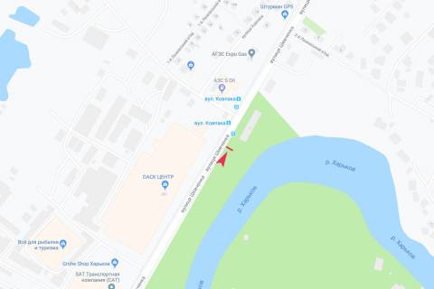 Білборд, Бігборд (Борд)  A у Дніпро (Дніпропетровськ), 3х6  Шевченка вул., 260, з центру схема