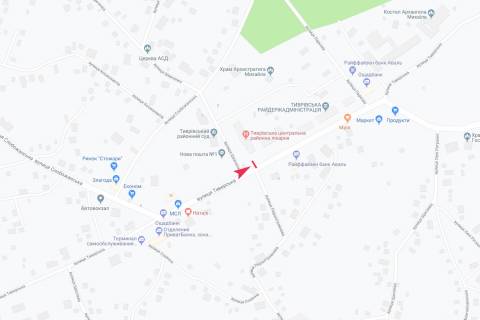 Билборд B в Тыврове вул Малиновского схема