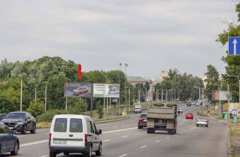 Билборд B в Днепр (Днепропетровск), 3х6  Полтавський шлях вул. - Залютинська вул. , в центр фото 1